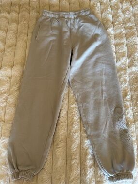PINK Victoria's Secret Light Gray Track Joggers